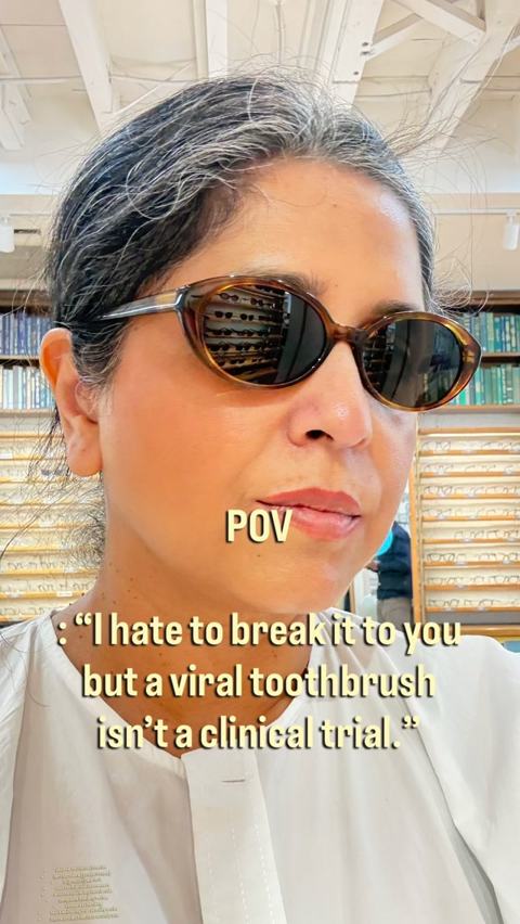 Reel cover: A viral toothbrush isn't a clinical trial